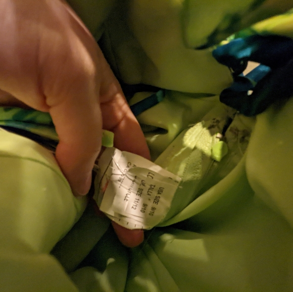 Neon Green Princess Prom Dress - Picture 8 of 9